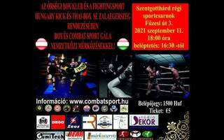 Az Őrségi box klub és a fightingsport hungary kick és thai box Se Zalaegerszeg rendezésében box és combat sportgála nemzetközi mérkőzéssel